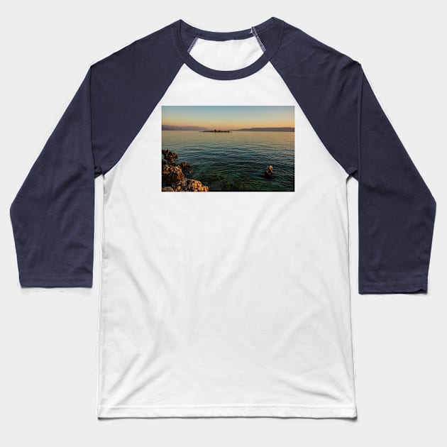 San Marino Island in Novi Vinodolski, Croatia Baseball T-Shirt by jojobob